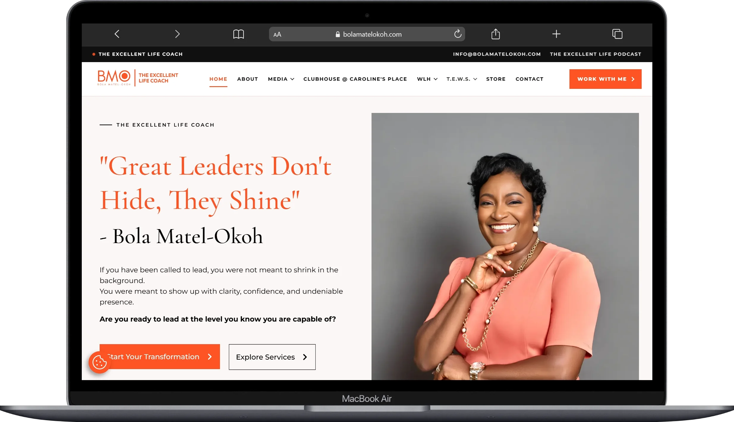 Homepage Redesign desktop mockup