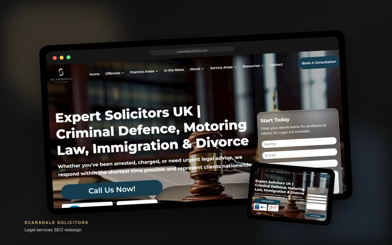 Scarsdale Solicitors project thumbnail